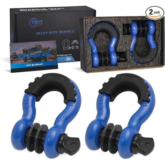 D Ring Shackle 2 Pack 62,700 Ibs Off-Road Kit