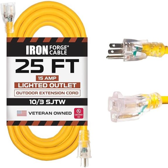 Iron Forge 25 Ft Heavy Duty Outdoor Extension Cord