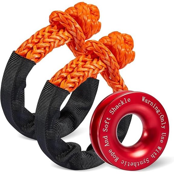 Offroad Recovery Rope & Ring Set 56,000lbs Break Strength