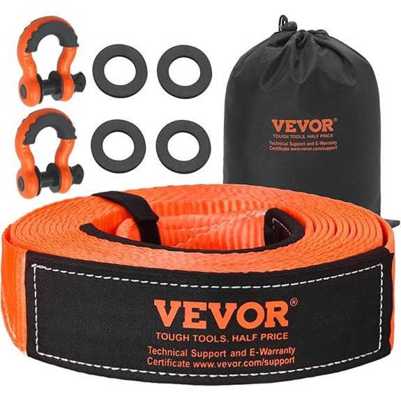 VEVOR Heavy Duty Tow Strap & Recovery Kit