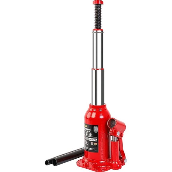 Big RED 4 Ton Double Ram Bottle Jack