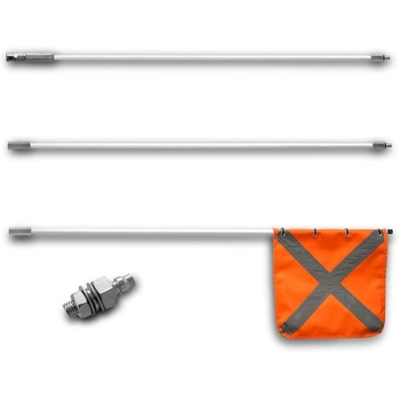 Heavy Duty PVC Reflective Safety Flag with Connector