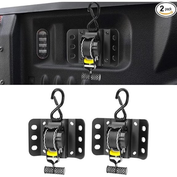 F150/F250/F350 Ratchet Straps with Reinforced Brackets