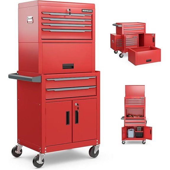 Goplus 6-Drawer Rolling Heavy Duty Tool Chest