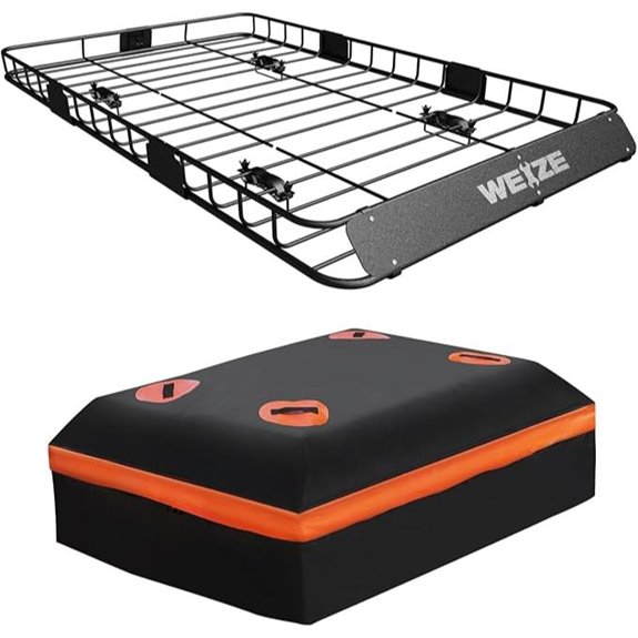 WEIZE Heavy Duty Roof Rack with Cargo Accessories