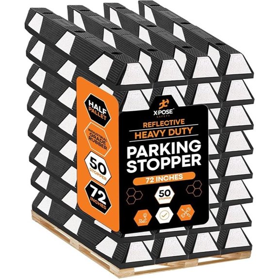 Xpose Safety 72 Heavy Duty Rubber Parking Stops
