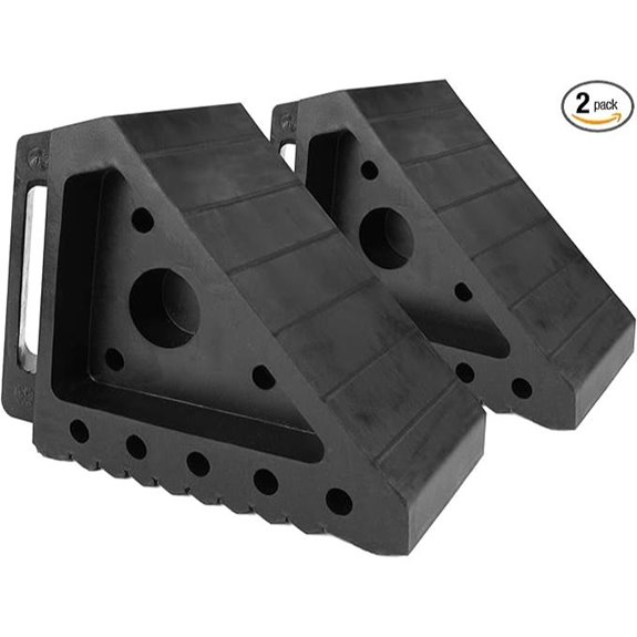 Maxxhaul 70472 Heavy Duty Rubber Wheel Chock (2-Pack)