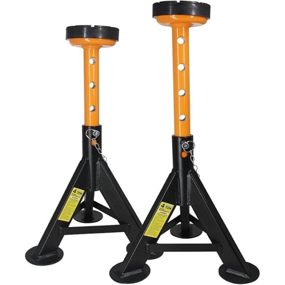 BESTOOL 4 Ton Jack Stands with Locking Pins (2-Pack)