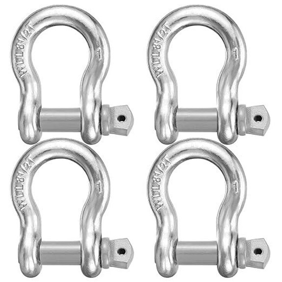 Pelopy 4 Pack Heavy Duty Shackles 8.5 Tons
