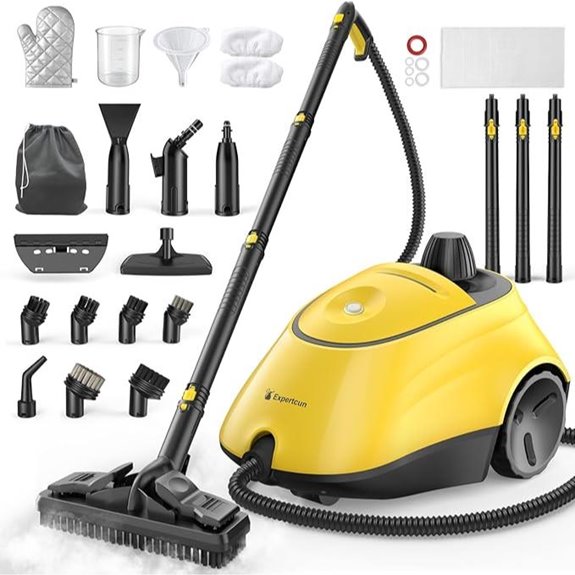 Heavy Duty Steam Cleaner with Accessories and Safety