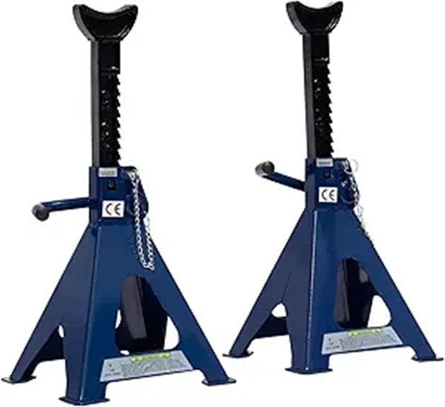 Heavy Duty Steel Jack Stands Adjustable 13,000 lbs Pair