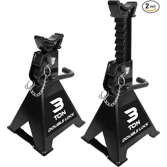 Torin 3-Ton Heavy Duty Steel Jack Stands (2 Pack)