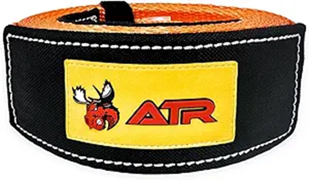 ATR Heavy Duty Tow Strap 8ft 36,000 lbs Break Strength