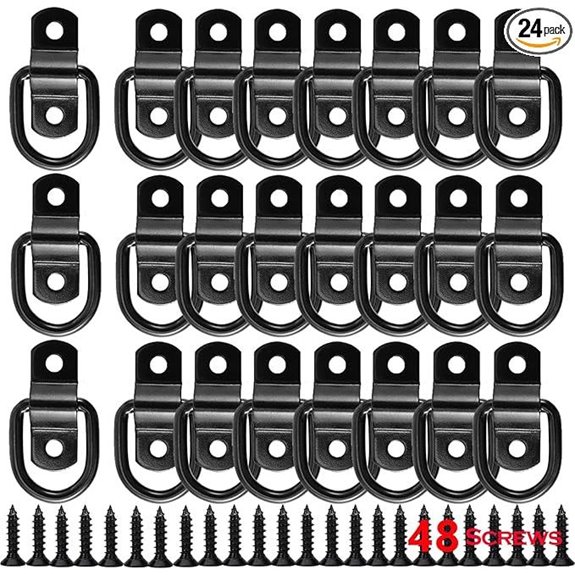 24 Pack Heavy Duty Trailer Tie Down Hooks