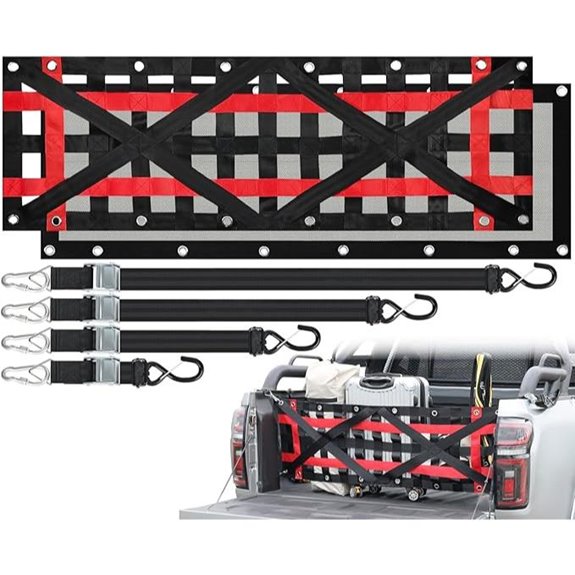 Heavy Duty Truck Tailgate Net with Adjustable Straps