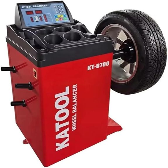 KATOOL Heavy Duty Wheel Balancer with 1-Year Warranty