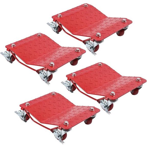 Car Dolly Set of 4 6000LBS Heavy Duty Wheel Cart