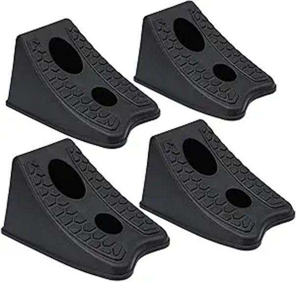 TONDA Heavy Duty Wheel Chocks (4 Pack)