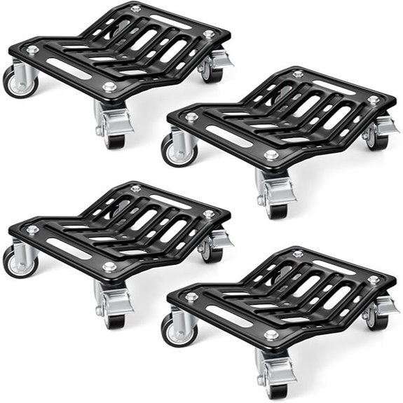 KEDSUM 4-Pack Heavy Duty Car Wheel Dollies
