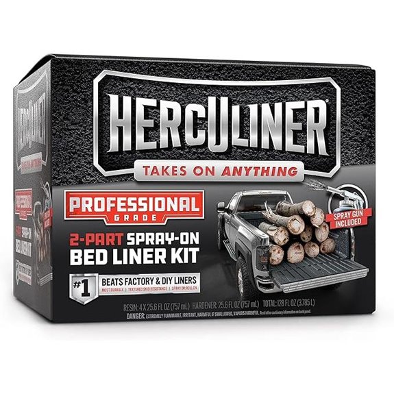 Herculiner Spray-On Bed Liner Kit (1 Gallon Black)