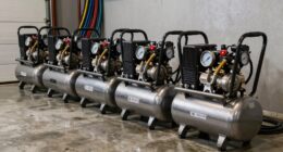 high capacity garage air compressors