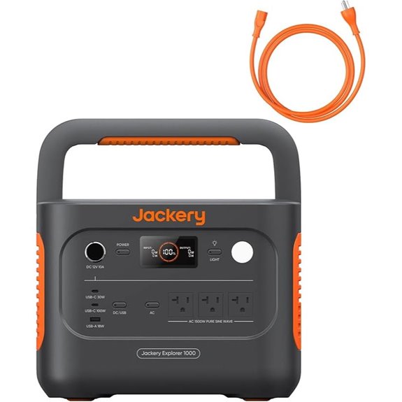 Jackery Explorer 1000 Portable Power Station (1070Wh)