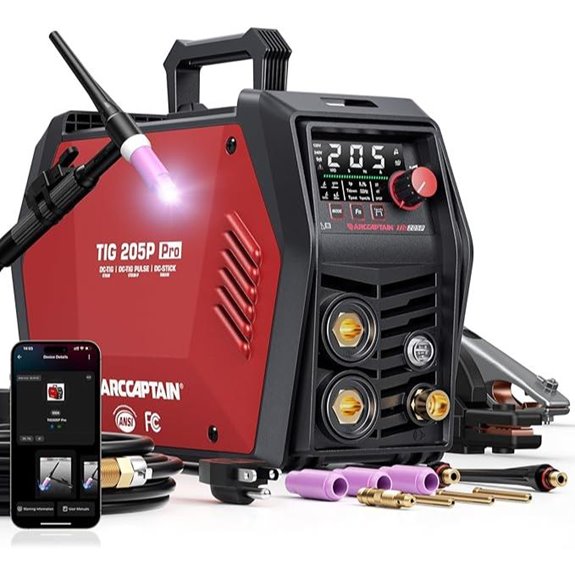 ARCCAPTAIN iControl TIG 205P Pro Welder