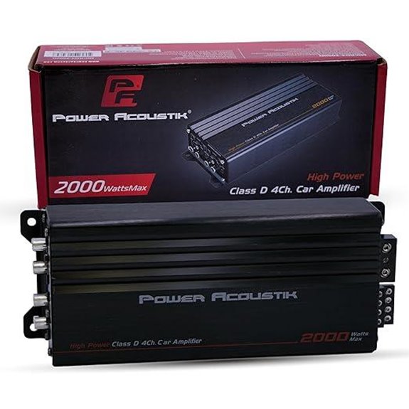 Power Acoustik 4-Channel 2000W Car Amplifier