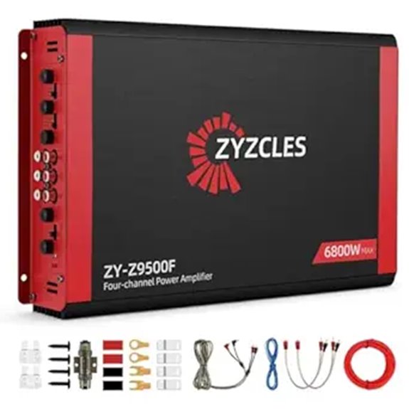 ZNZCLES 4-Channel Car Amplifier 6800W Max Power
