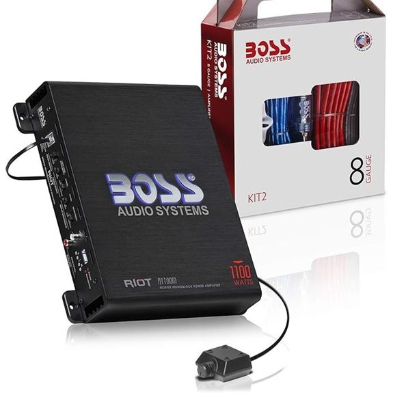 BOSS R1100MK Car Amp & Wiring Kit (1100W)