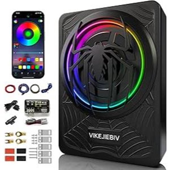 1200W RGB Underseat Car Subwoofer & Amp Package