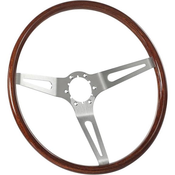 Flashpower 15'' Classic Wood Steering Wheel Original Restoration Muscle Car