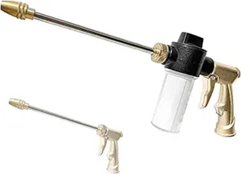 High Pressure Garden Hose Nozzle with Soap Dispenser