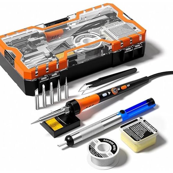 Premium 60W Soldering Kit with Adjustable Temperature