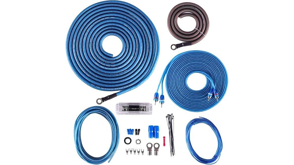 high quality amplifier wiring kit