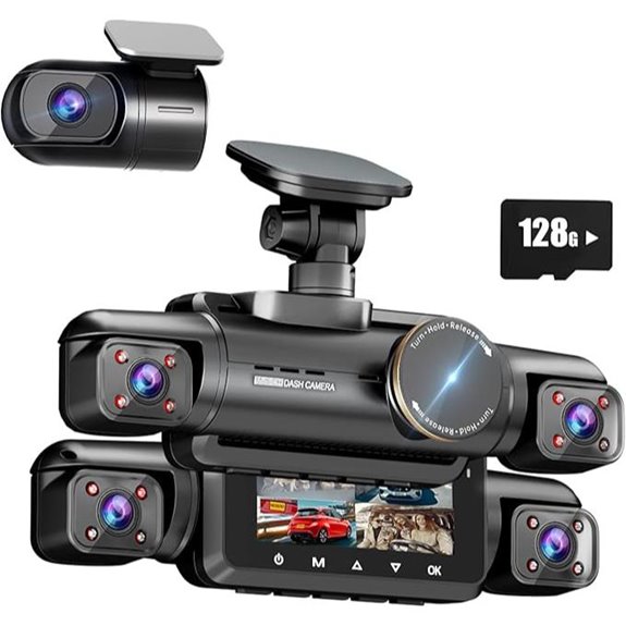 AI Dash Cam 4-Channel 3K+1080P with Night Vision