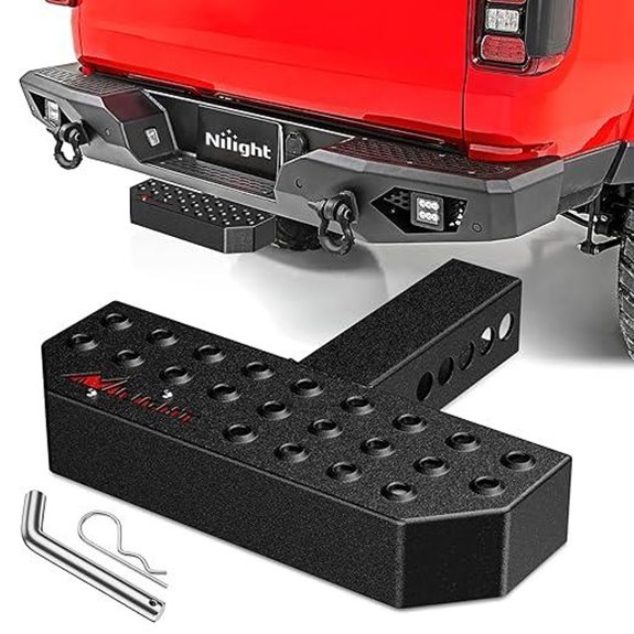 Nilight Hitch Step with Receiver and Bumper Guard