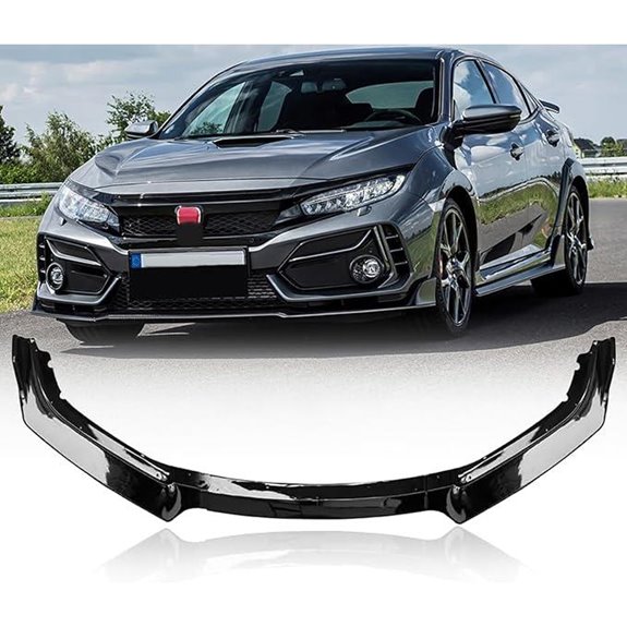 3Pcs Honda Civic Front Bumper Spoiler Lip Set