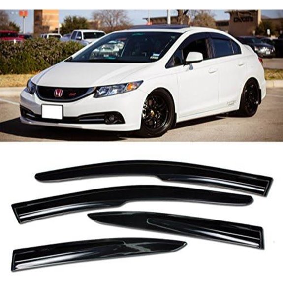 Honda Civic Sedan 12-15 Mugen II Window Visors