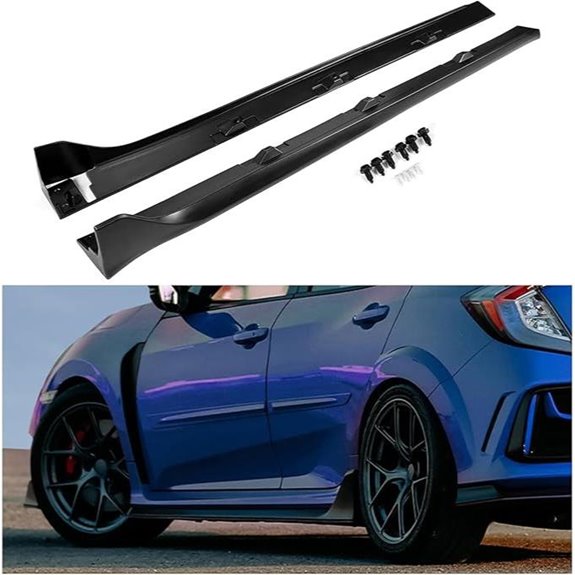 KUAFU Side Skirt Extension for Honda Civic 2016-2021
