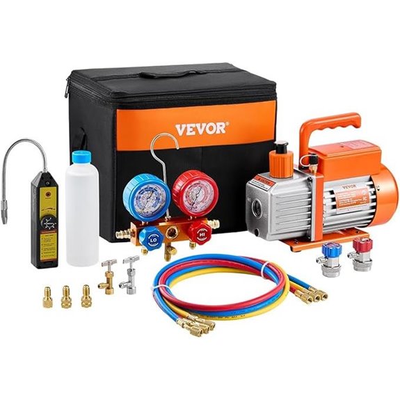 VEVOR 4.5 CFM HVAC Vacuum Pump & Gauge Kit