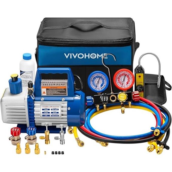 VIVOHOME HVAC Vacuum Pump & Manifold Gauge Set