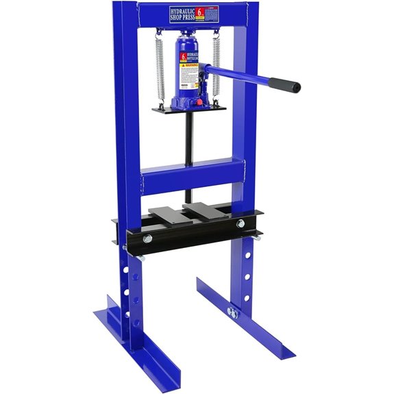 6T Hydraulic Garage Shop Press with Stamping Plates