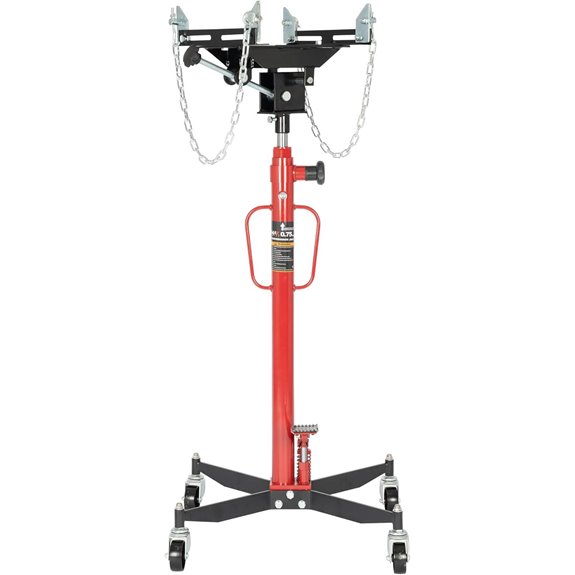 Hydraulic Transmission Jack with Swivel Wheels and Foot Pedal