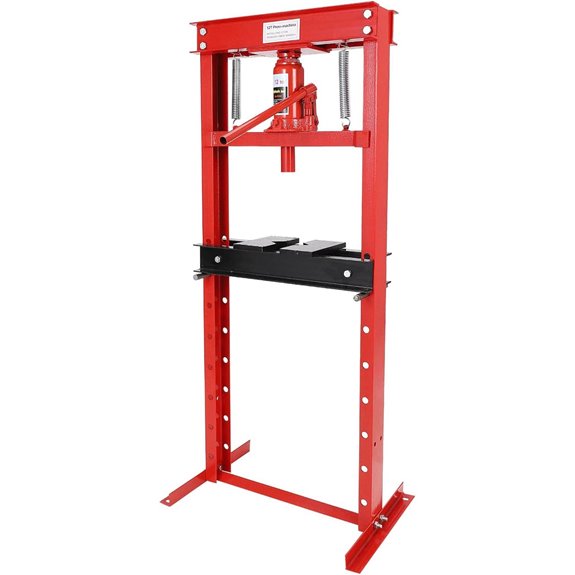 12-T Hydraulic Shop Press with Adjustable Height