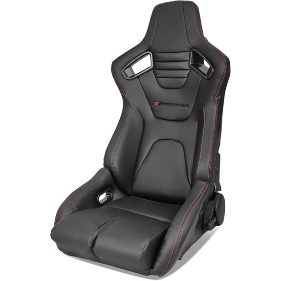IKON MOTORSPORTS Universal Bucket Racing Seat Left Black