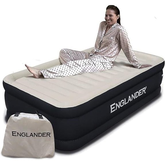 Englander Twin Air Mattress with Built-in Pump