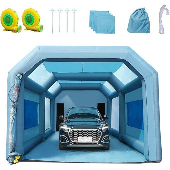 VEVOR Inflatable Paint Booth with Blowers and Filter
