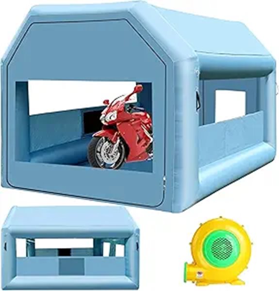 LVAOSTT Inflatable Paint Booth with Blower and Filter