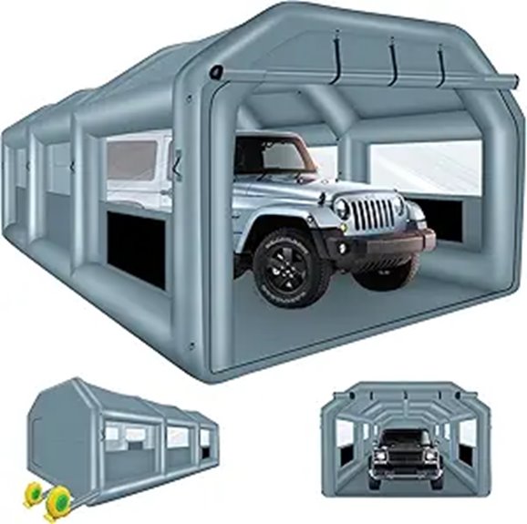 Inflatable Paint Booth Tent with Air Filter System